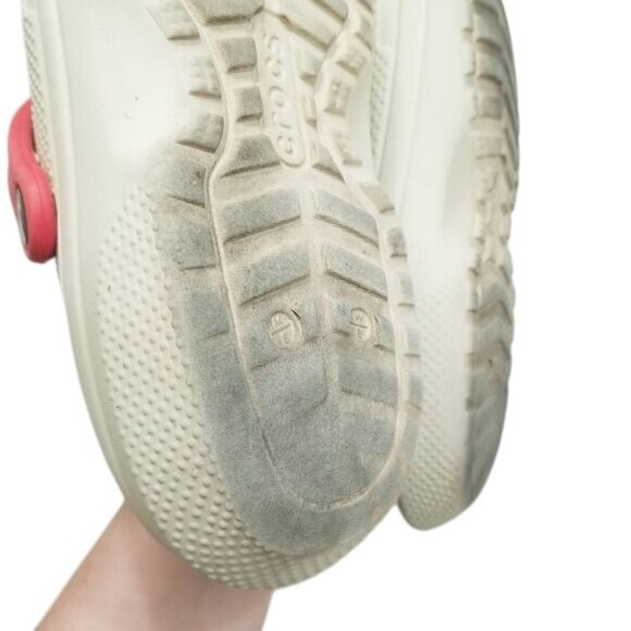 Crocs White Red‎ Blue Mario-Themed Jibbitz Charms Red Strap W8/M6 Unisex - Picture 14 of 14